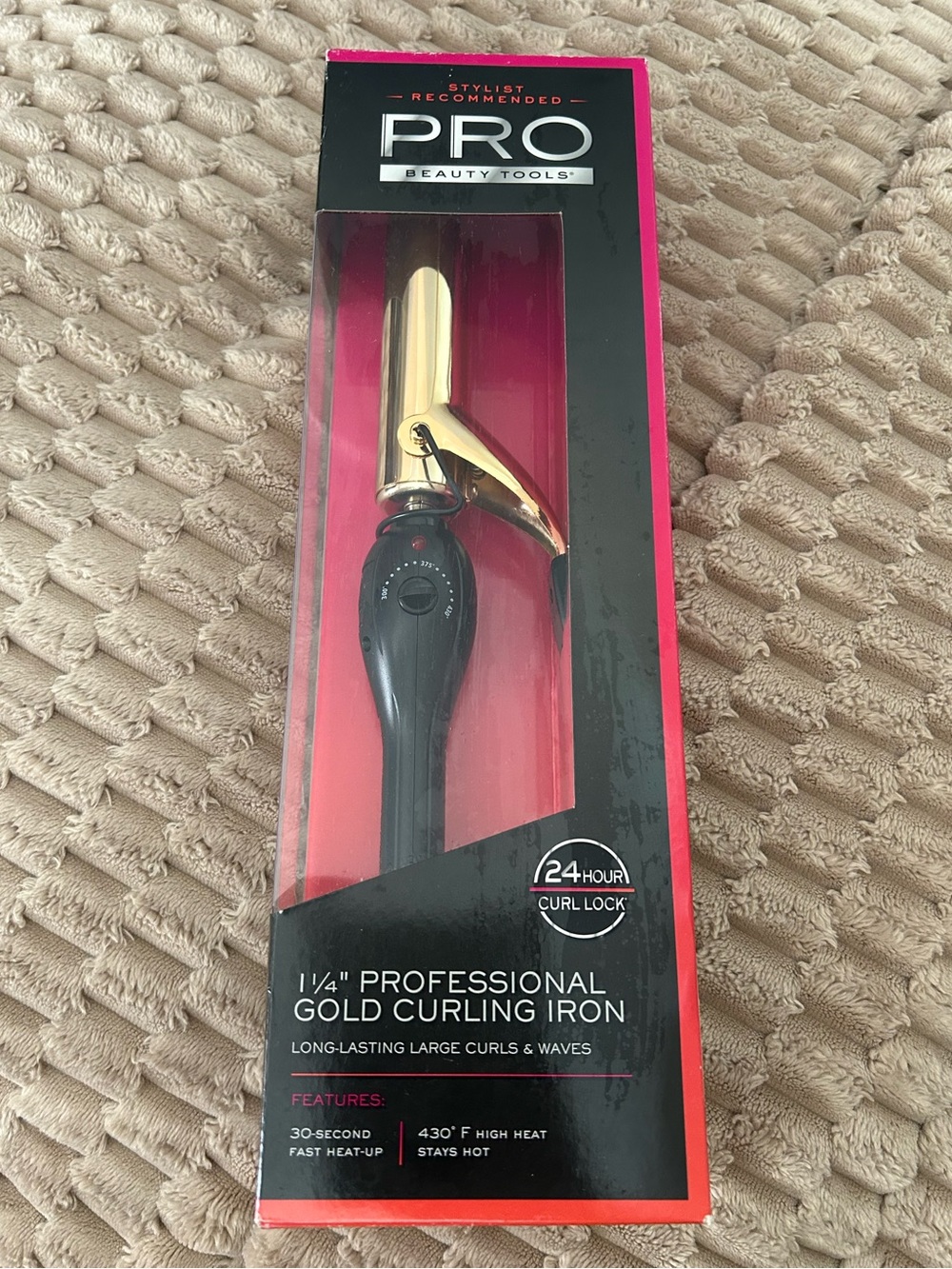 1¼" Professional Gold Curling Iron